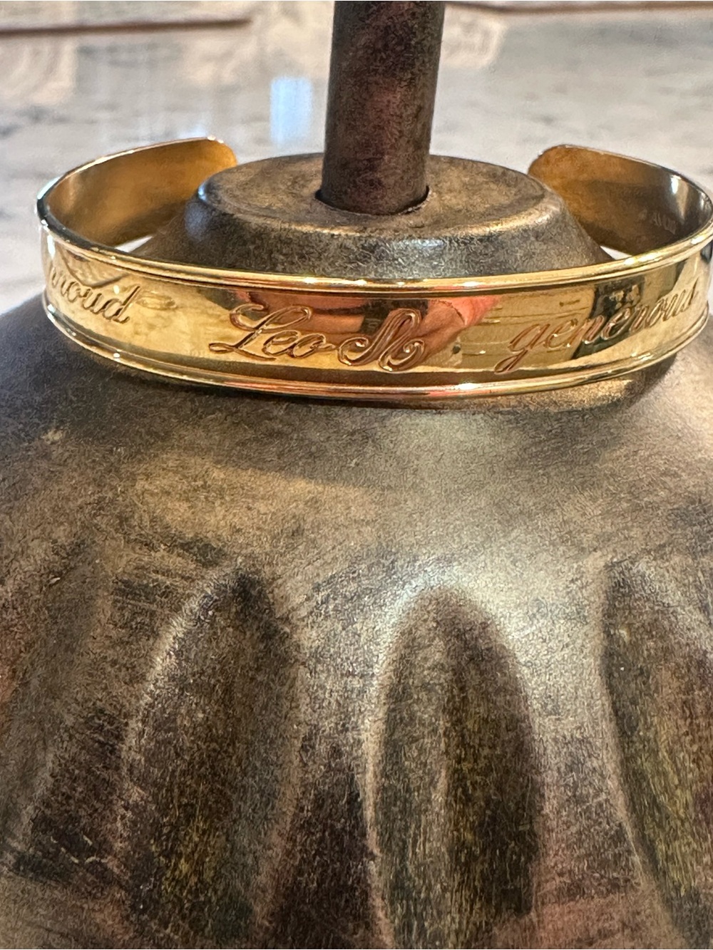 Vintage Avon Gold Cuff Bracelet For Leo